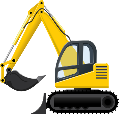 Excavator Truck Illustration